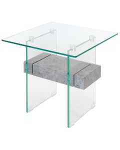 Glass Lamp Table