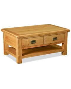 Winchester Large Coffee Table with Drawer & Shelf
