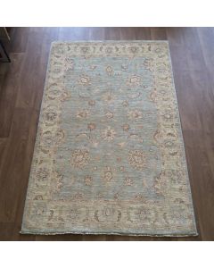 Afghan Ziegler Hand-knotted Traditional Wool Rug - Green 125 x 190 cm