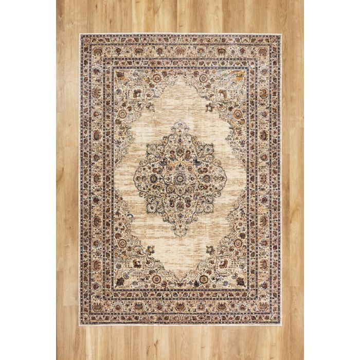 Alhambra Traditional Rug - 6345c ivory/beige -  240 x 330 cm (7'10