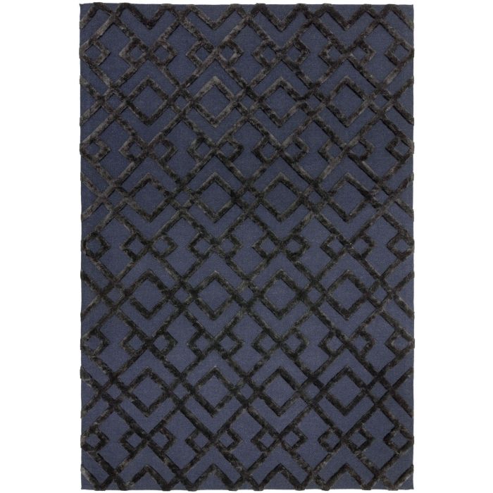 Dixon Rug - Black Trellis  -  200 x 290 cm (6'7