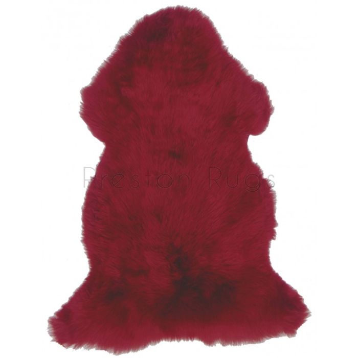 British Sheepskin Rug  - Red-Octo Skin