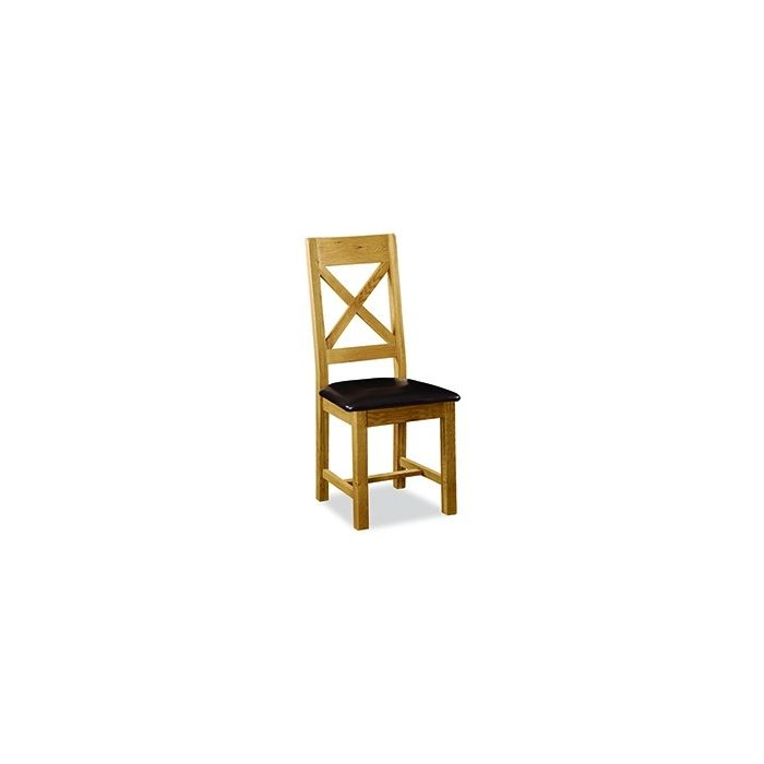 Winchester Cross Back Dining Chair with PU seat
