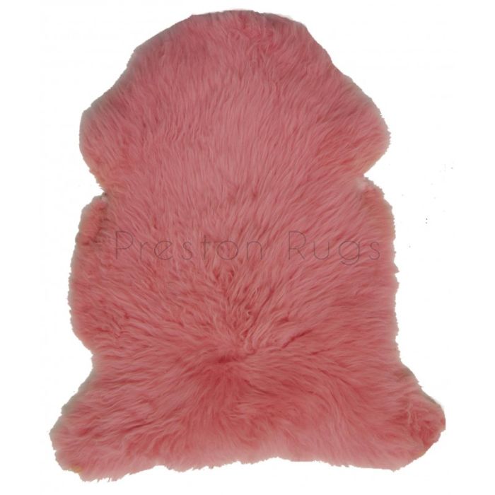 British Sheepskin Rug  - Pink-Treble Skin