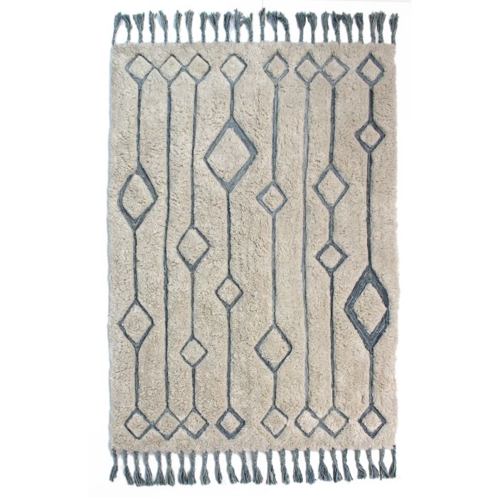 Solitaire Sion Natural/Duck Egg Rug -  160 x 230 cm (5'3