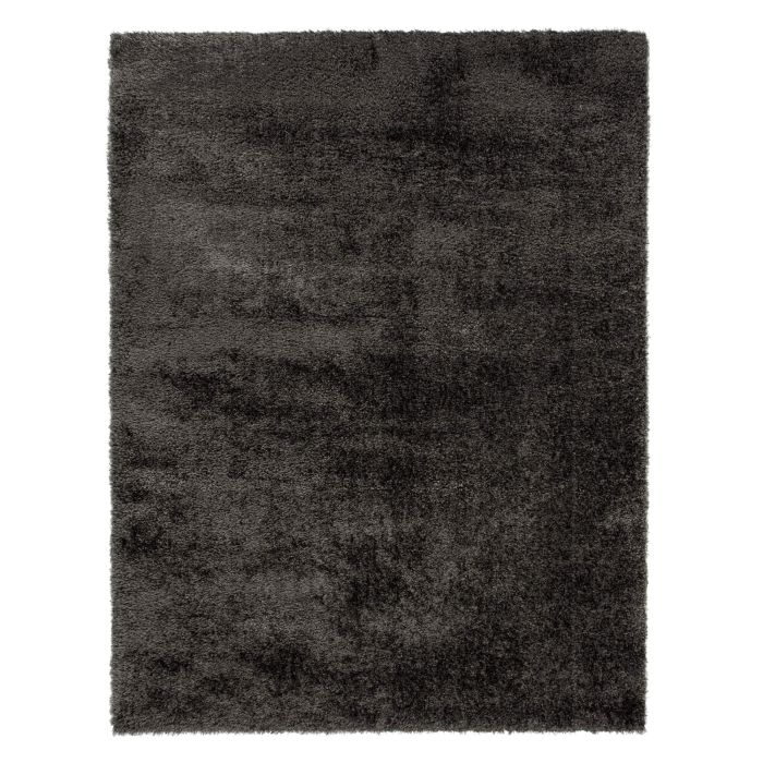 Velvet Shaggy Rug - Charcoal -  160 x 230 cm (5'3