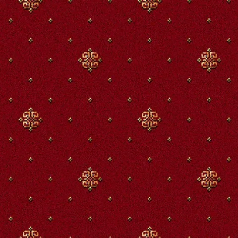 Ulster Carpets Athenia Motif Red carpet swatch