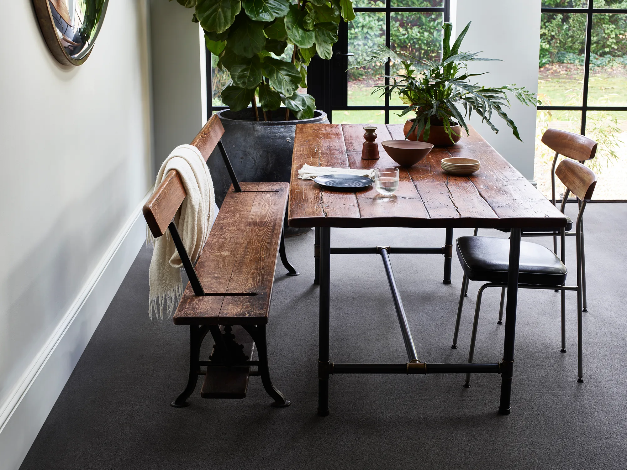 Brintons Chroma Charleston carpet in a dining room