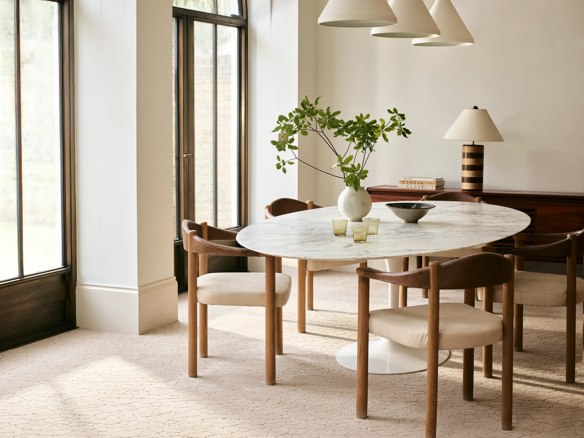 Brintons Country Life Roots Bamboo carpet in a dining room