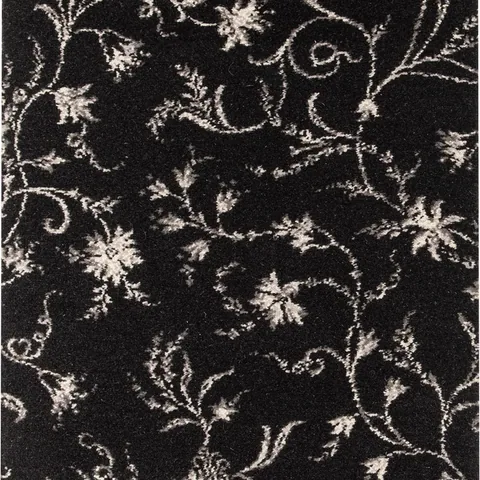 Brintons Classic Florals Nouveau Parterre Charcoal carpet swatch