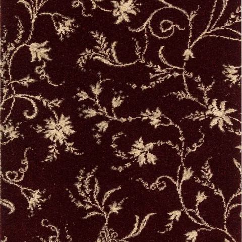 Brintons Classic Florals Nouveau Parterre Red carpet swatch
