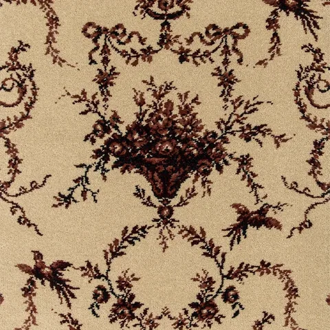 Brintons Classic Florals Nouveau Toile Empire Red carpet swatch