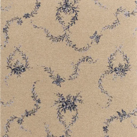 Brintons Classic Florals Nouveau Toile Papillon Blue carpet swatch