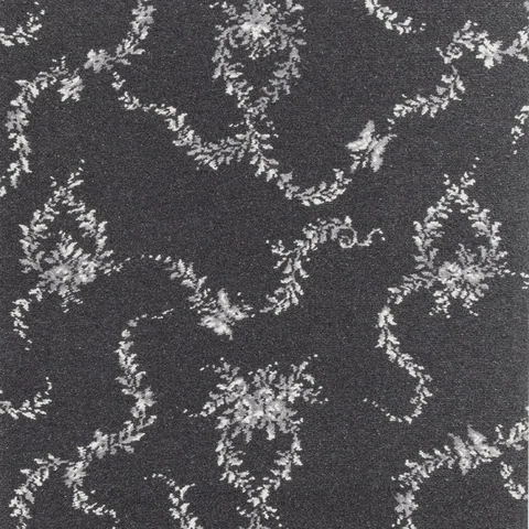 Brintons Classic Florals Nouveau Toile Papillon Grey carpet swatch