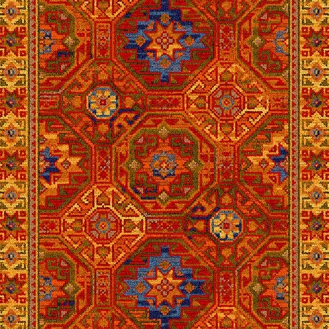 Ulster Carpets Glenavy Red Persian Runner carpet swatch