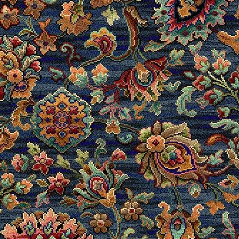 Ulster Carpets Glendun Blue Caliph carpet swatch