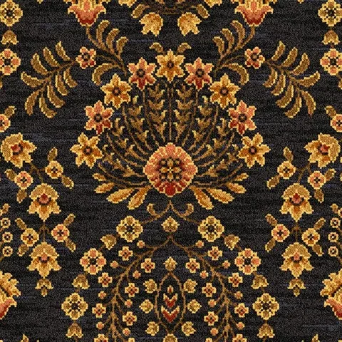 Ulster Carpets Glenmoy Black Sultan carpet swatch