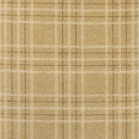 Brintons New Living Plaid Honey carpet swatch