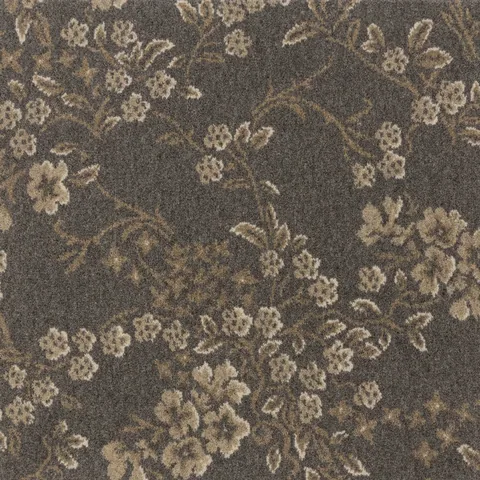 Brintons Purely Natural Flora and Fauna Flowering Vines Fossil carpet swatch