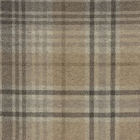 Brintons Purely Natural Plaids Beatrice Stone carpet swatch