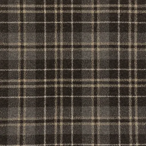 Brintons Purely Natural Plaids MacHardy Graphite carpet swatch