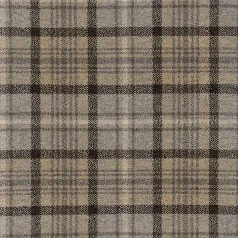 Brintons Purely Natural Plaids MacLennan Grey carpet swatch