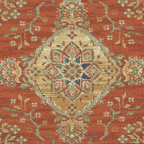 Brintons Renaissance Amber Kashan carpet swatch