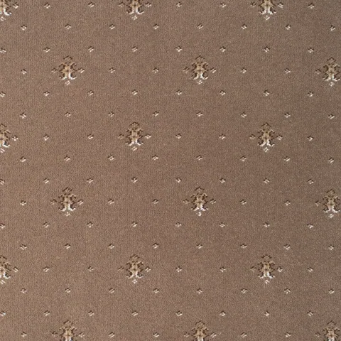 Brintons Royal Coronet Tawny Brown carpet swatch