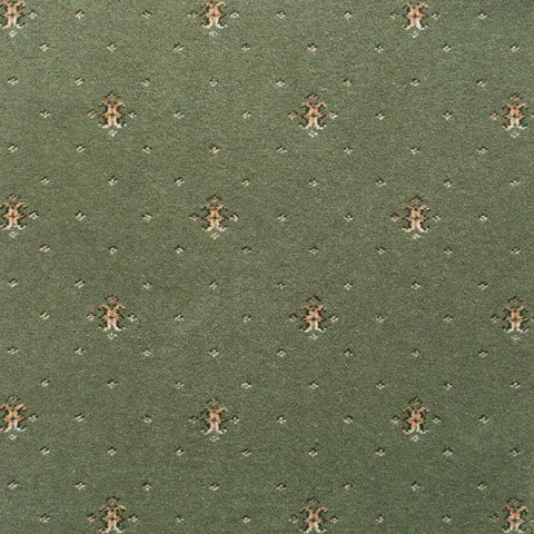 Brintons Royal Coronet Willow Green carpet swatch