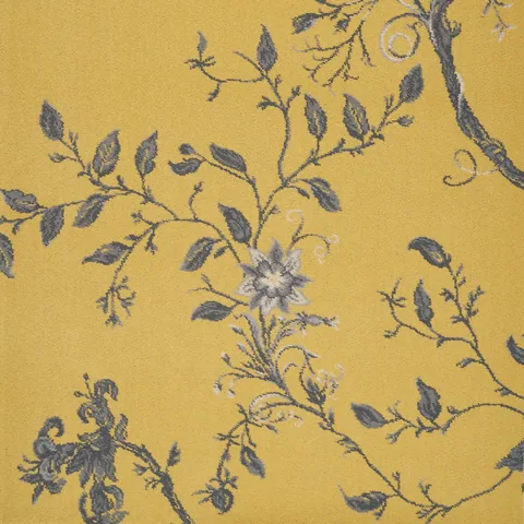 Brintons Timorous Beasties Collection by Brintons Effie Golden carpet swatch