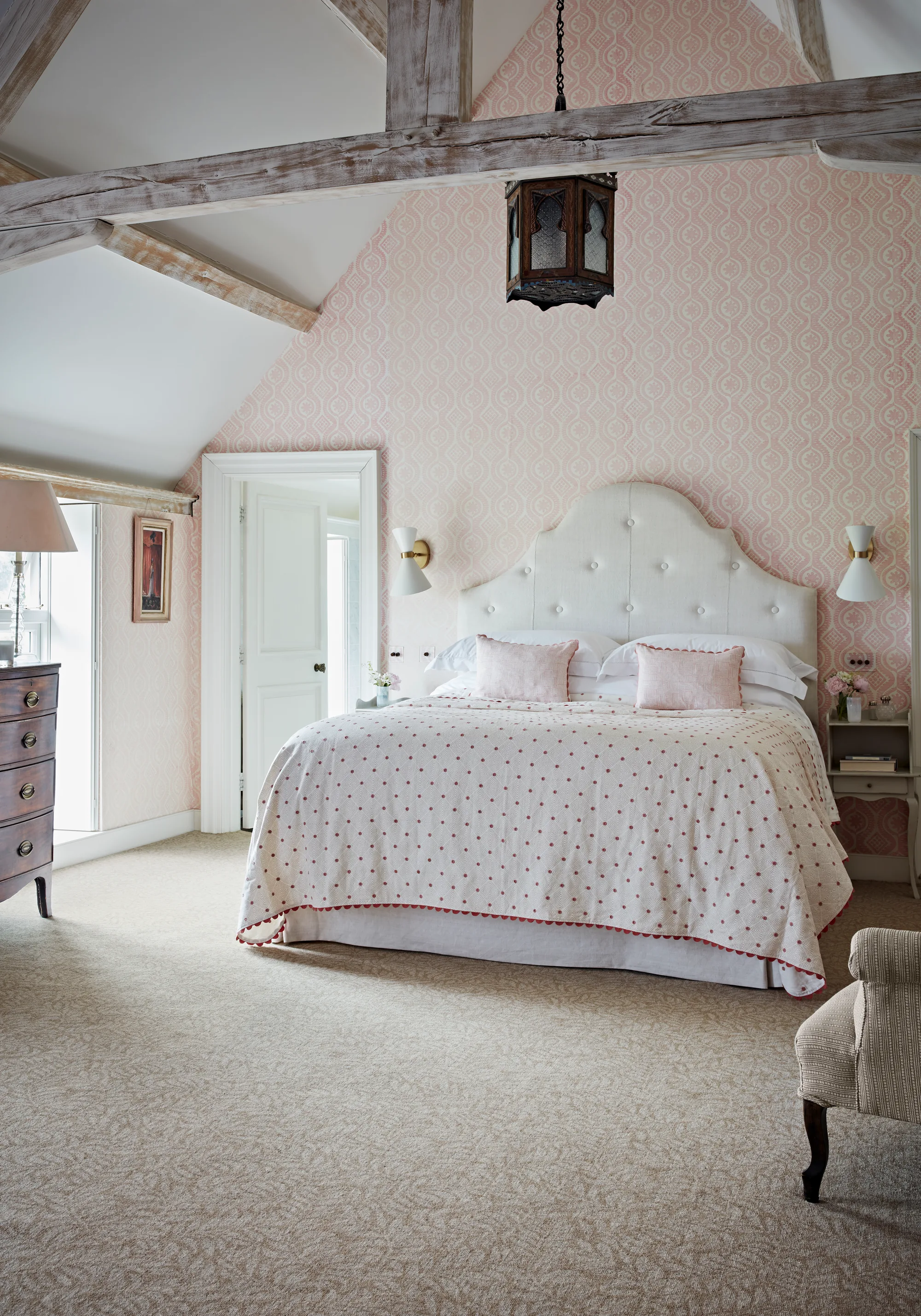 Brintons Country Life Verdure Loop Bamboo carpet in an attic bedroom